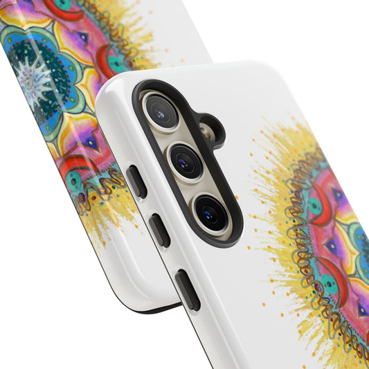 7 Chakras by breathemovedivine Mandala Phone Case for Android