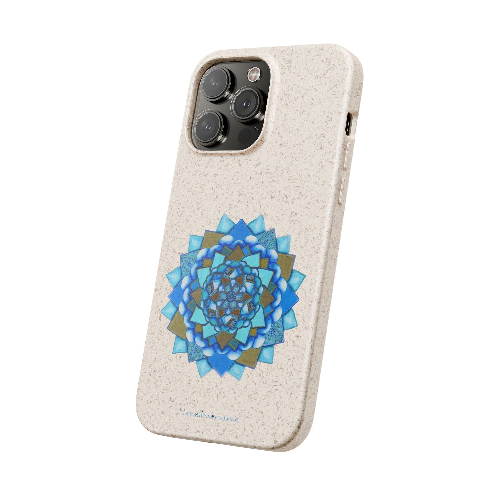 Voice by breathemovedivine Eco-Friendly Case for iPhone with Mandala Design -  21.87 angled