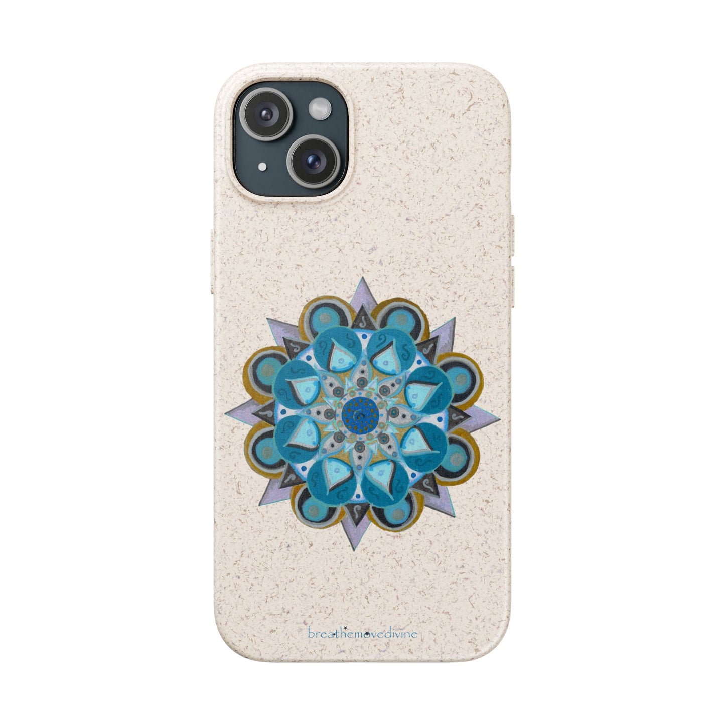 3 Chakras by breathemovedivine Eco-Friendly Case for iPhone with Mandala Design