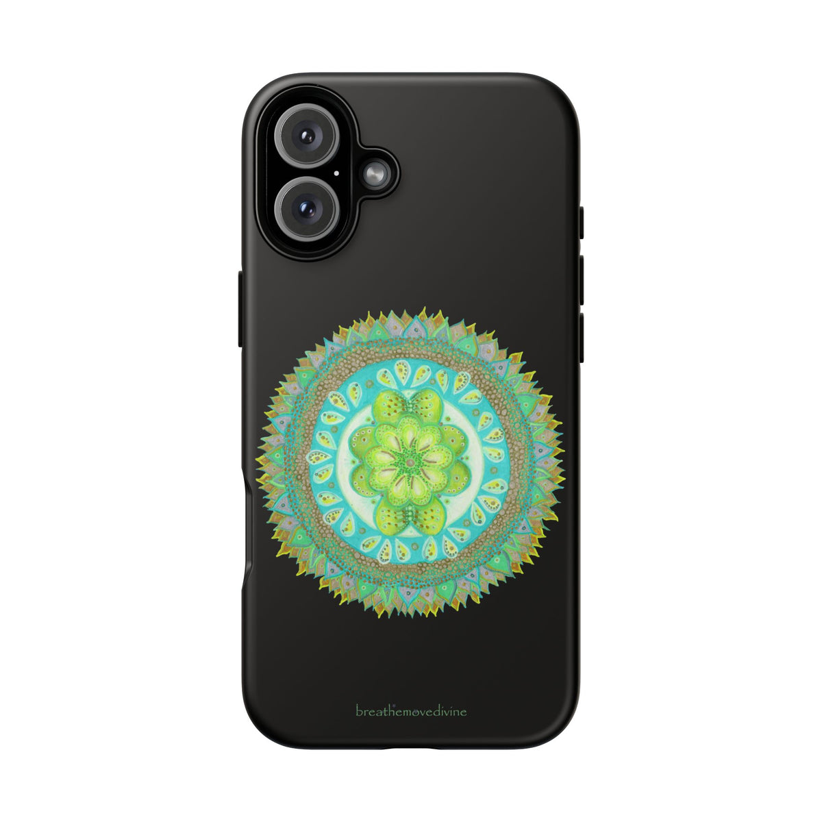Heart Flame by breathemovedivine Mandala Design Case for iPhone