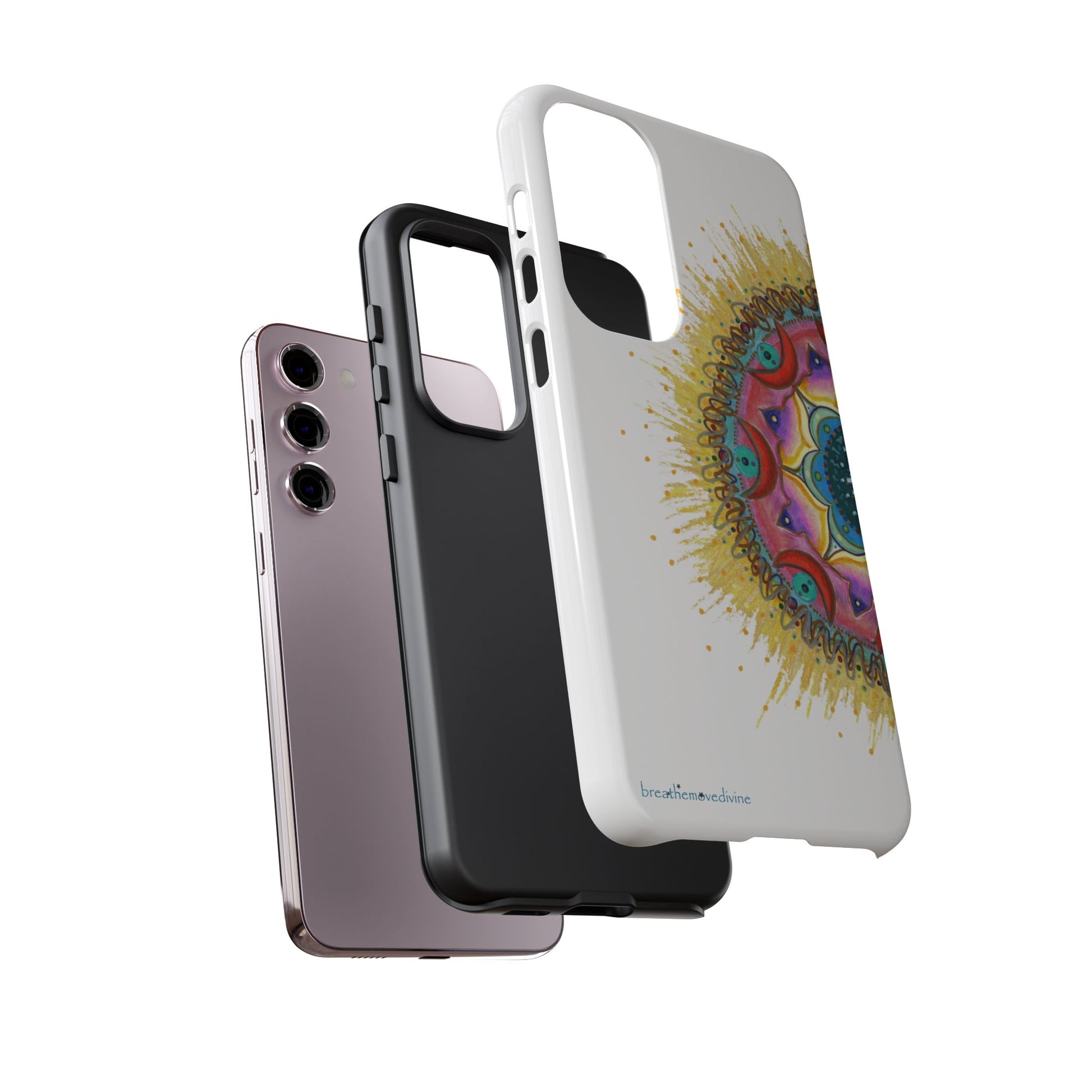 7 Chakras by breathemovedivine Mandala Phone Case for Android -  28.00