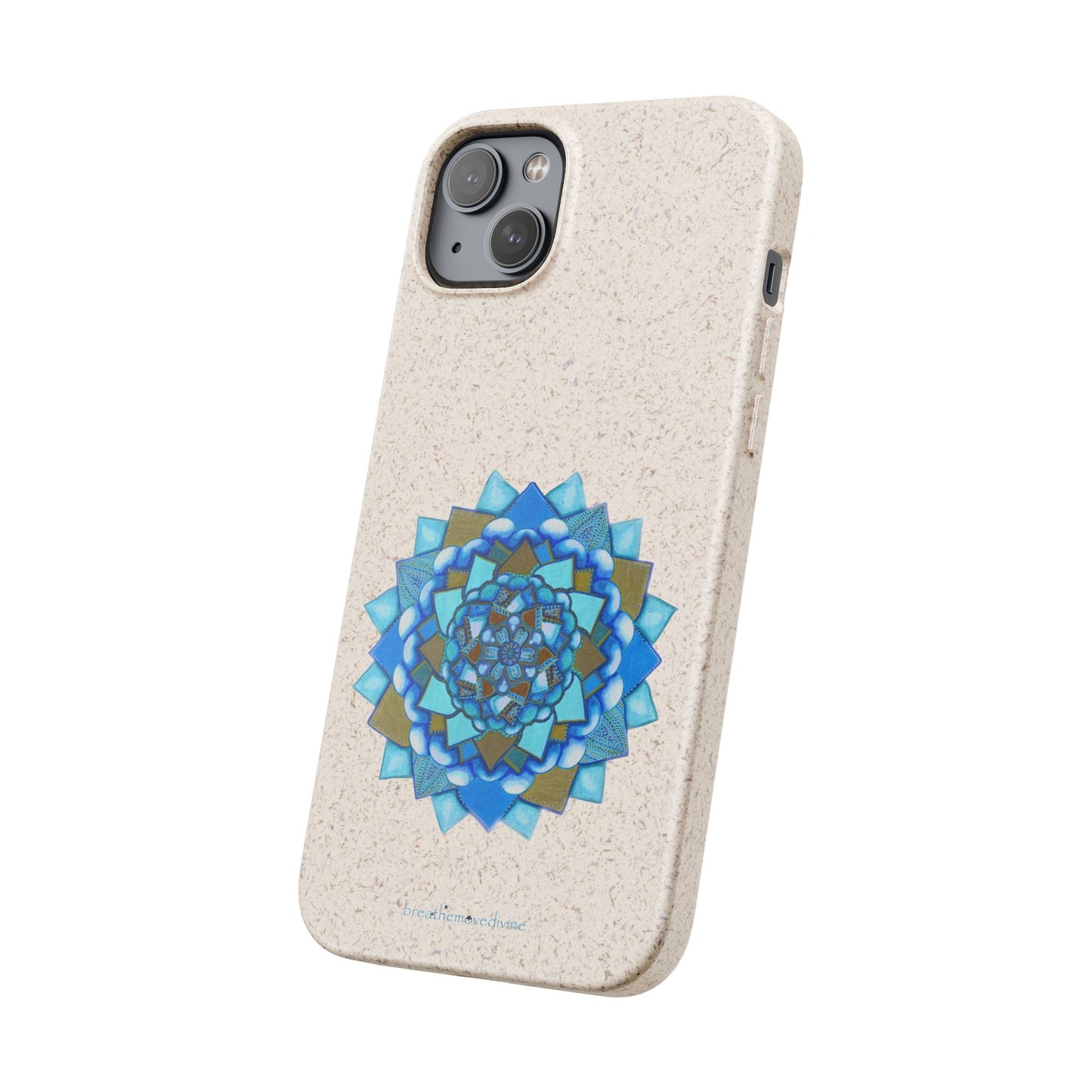 Voice by breathemovedivine Eco-Friendly Case for iPhone with Mandala Design -  21.87 angled