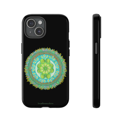 Heart Flame by breathemovedivine Mandala Design Case for iPhone