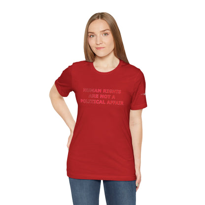 Human Rights Red Unisex T - breathemovedivine RESIST