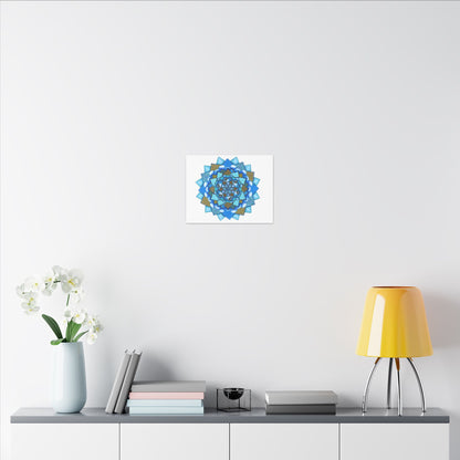 Voice by breathemovedivine Meditative Mandala Canvas Art - Stretched Wall Decor