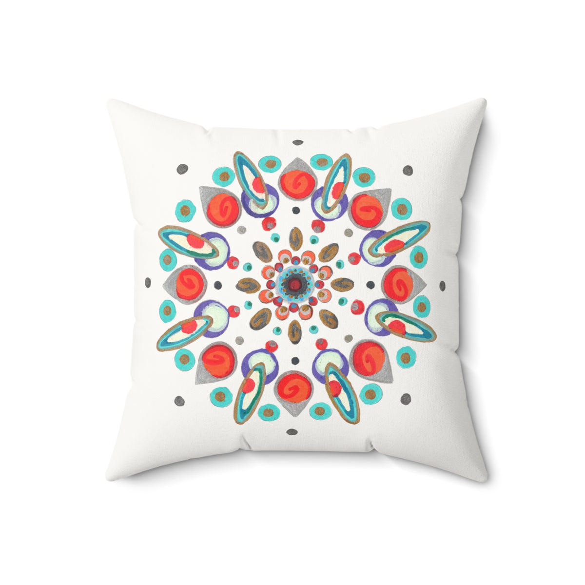 Inner Eye by breathemovedivine Faux Suede Decorative Pillow