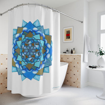 Voice by breathemovedivine Medallion Shower Curtain