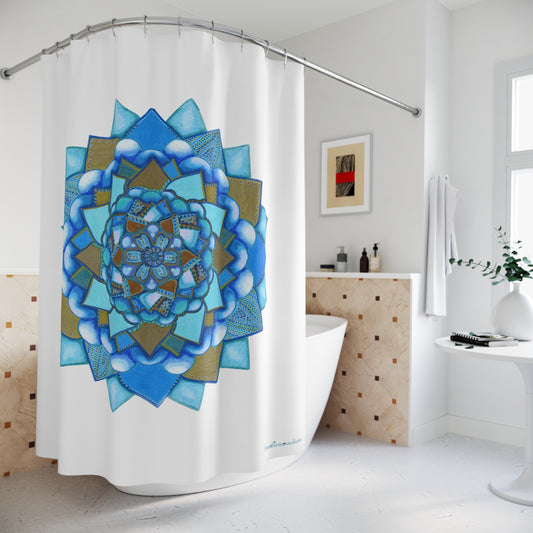Voice by breathemovedivine Medallion Shower Curtain