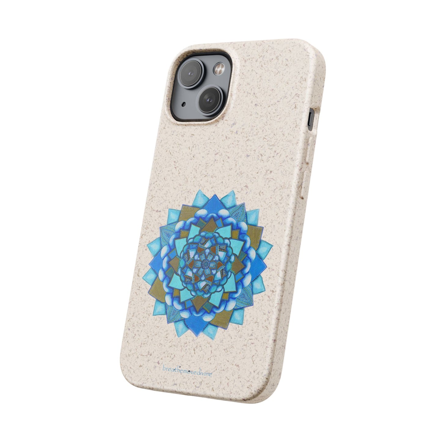 Voice by breathemovedivine Eco-Friendly Case for iPhone with Mandala Design -  21.87 angled