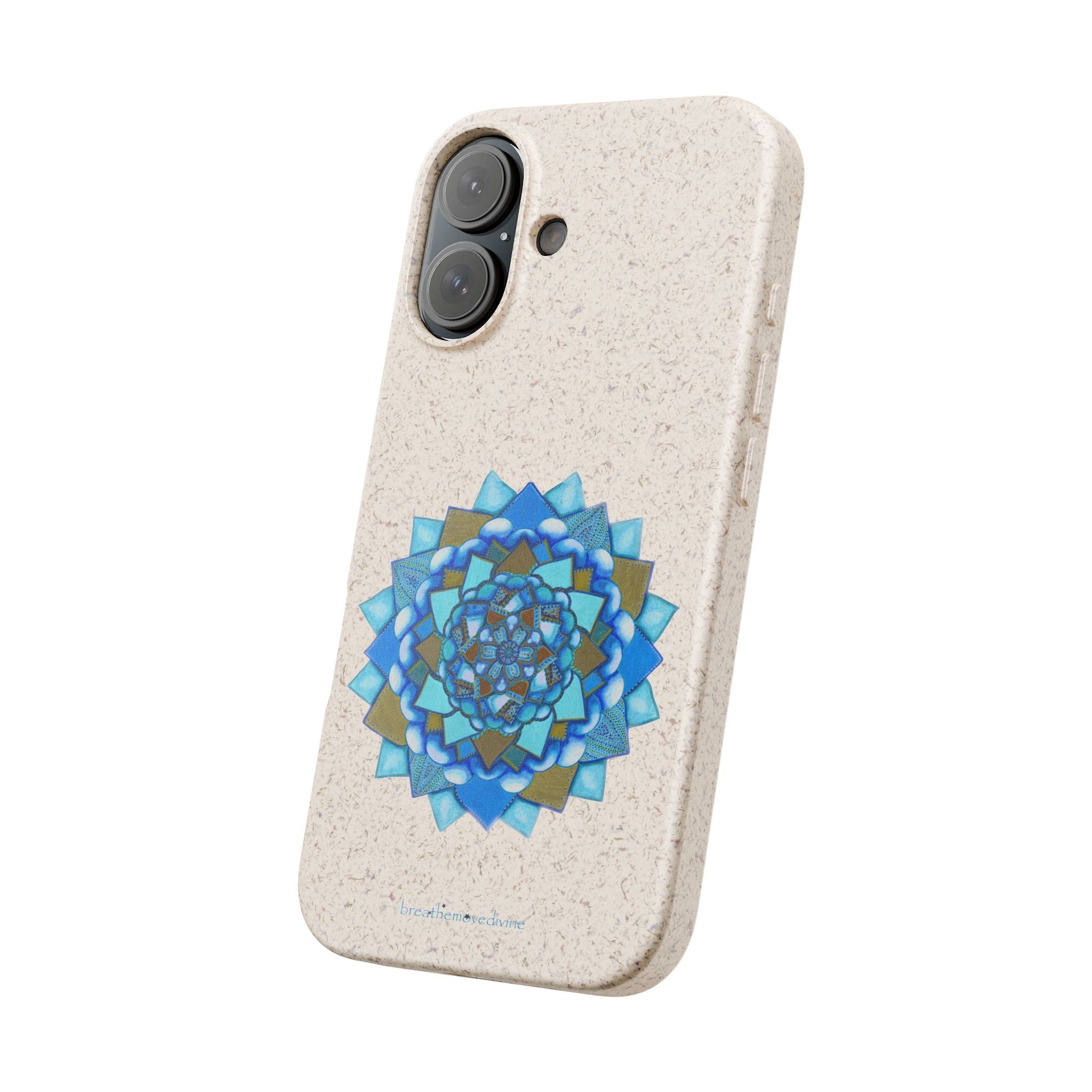 Voice by breathemovedivine Eco-Friendly Case for iPhone with Mandala Design -  21.87 angled