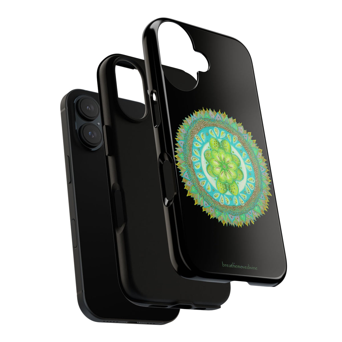 Heart Flame by breathemovedivine Mandala Design Case for iPhone