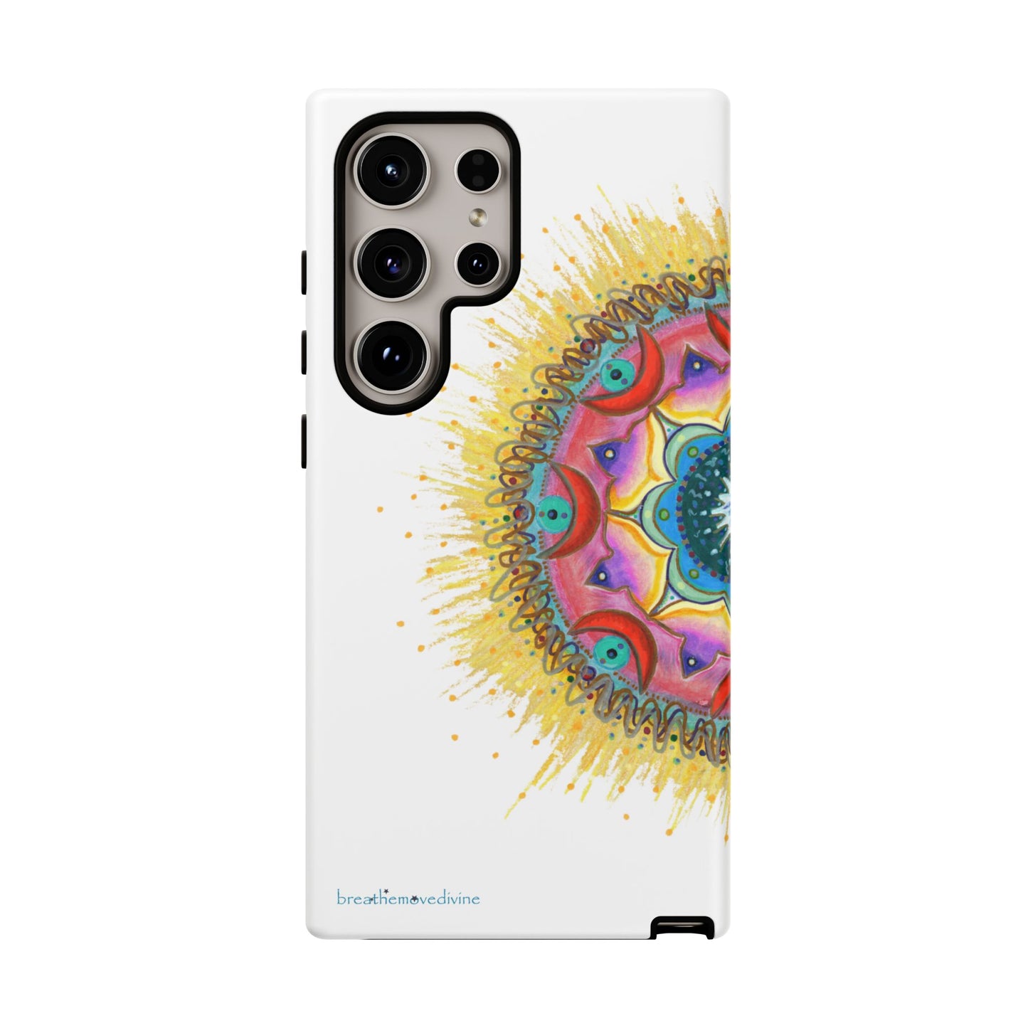 7 Chakras by breathemovedivine Mandala Phone Case for Android -  28.00