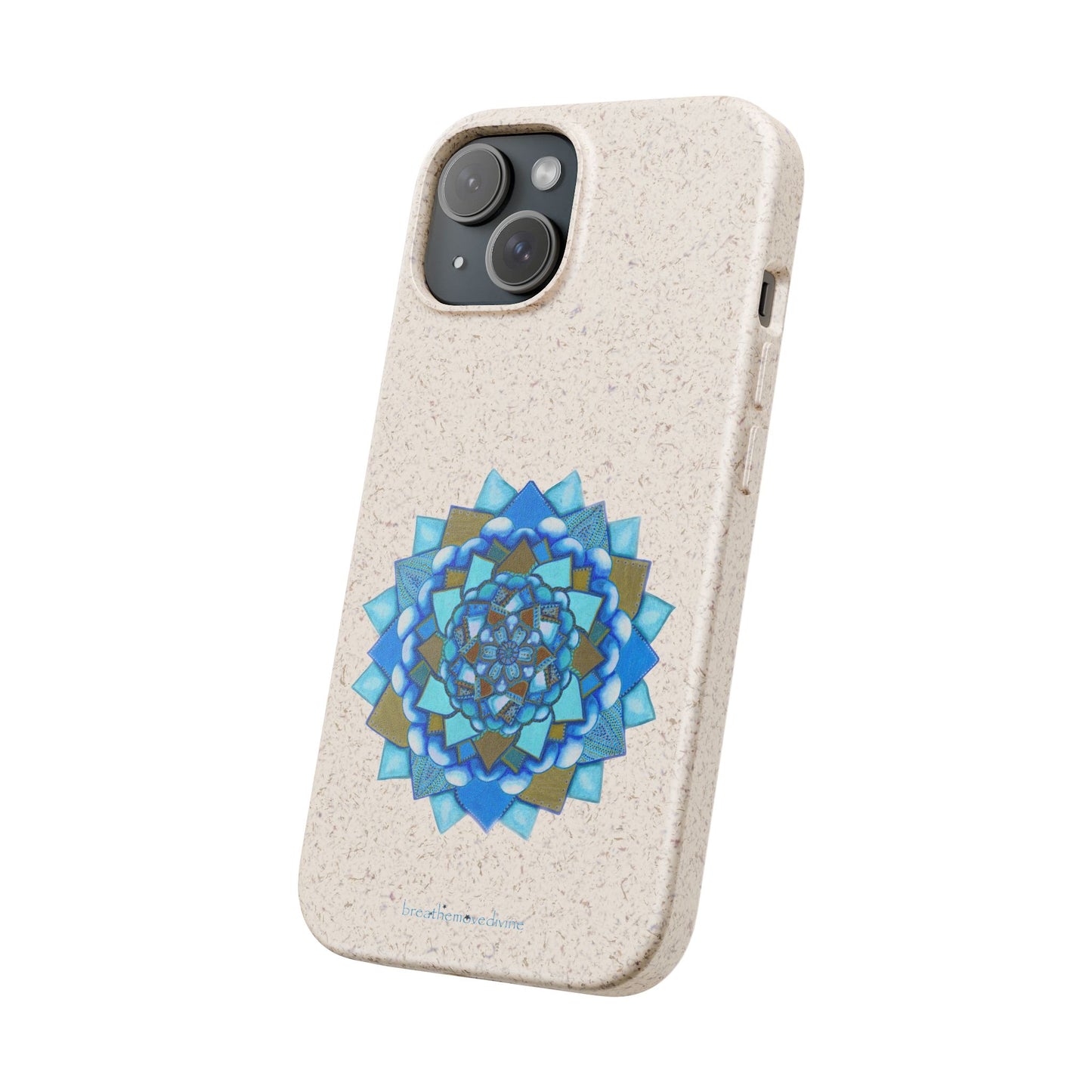 Voice by breathemovedivine Eco-Friendly Case for iPhone with Mandala Design -  21.87 angled