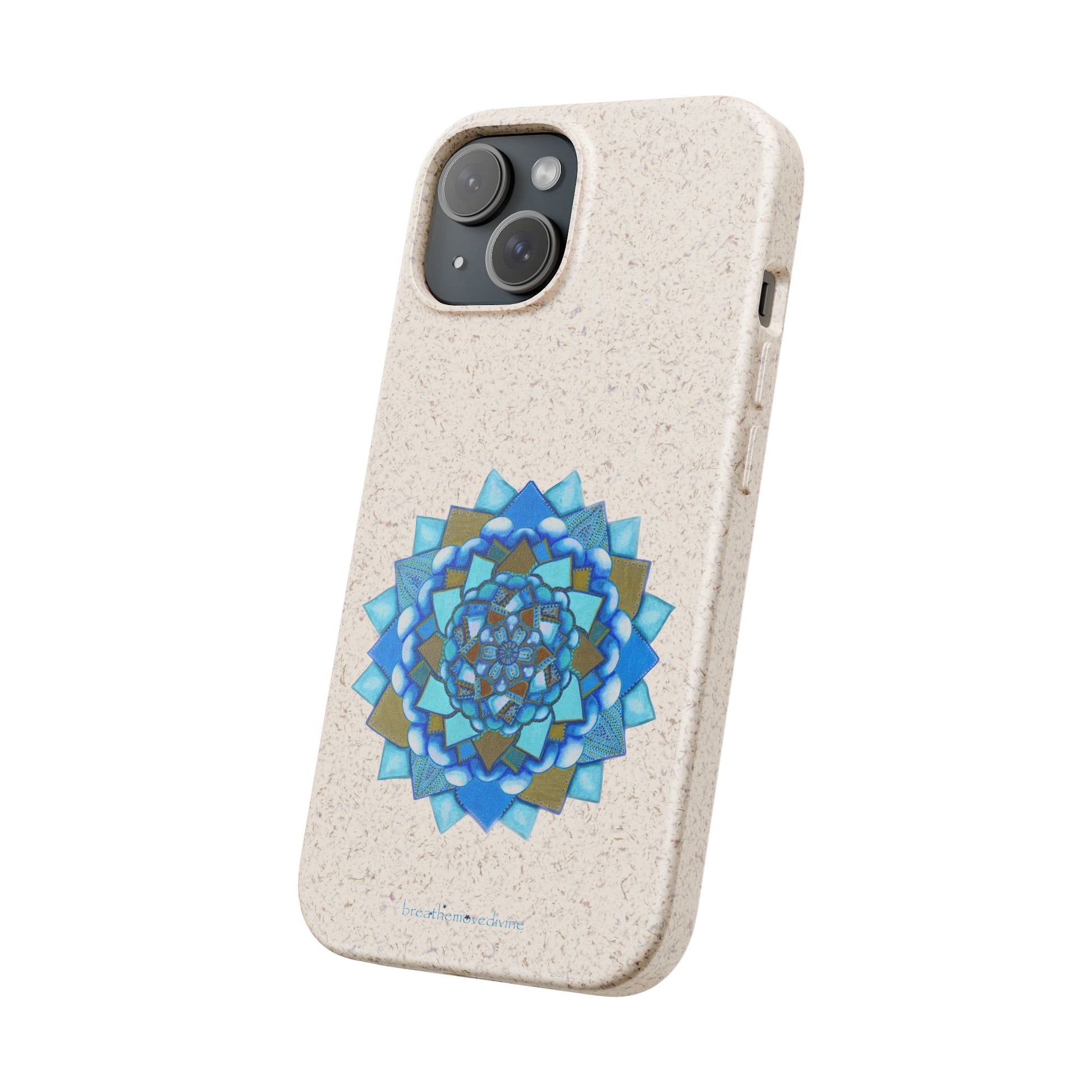 Voice by breathemovedivine Eco-Friendly Case for iPhone with Mandala Design -  21.87 angled