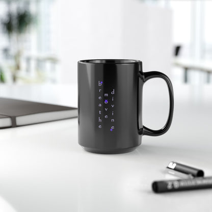 Autism is not the Problem Premium Black Mug -  Mug lifestyle back 15 oz