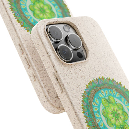 Heart Flame by breathemovedivine Eco-Friendly Case for iPhone with Mandala Design