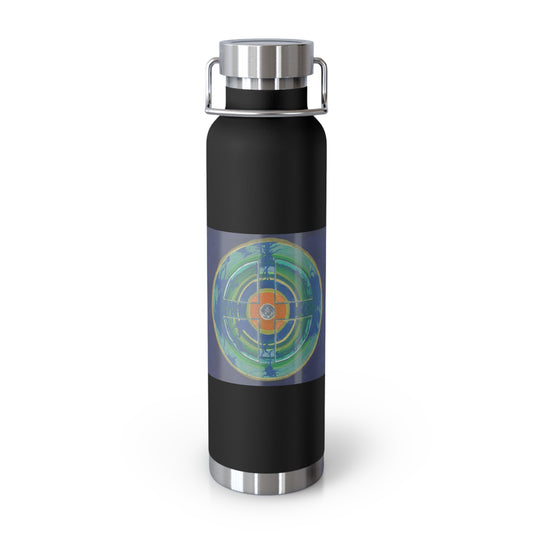Fellow Humans Copper Vacuum Insulated Bottle, 22oz - breathemovedivine - black
