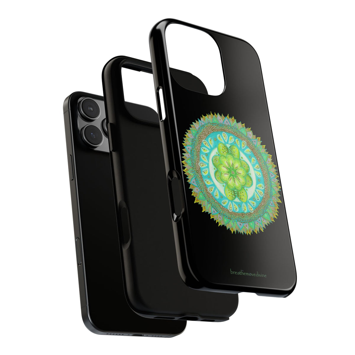 Heart Flame by breathemovedivine Mandala Design Case for iPhone