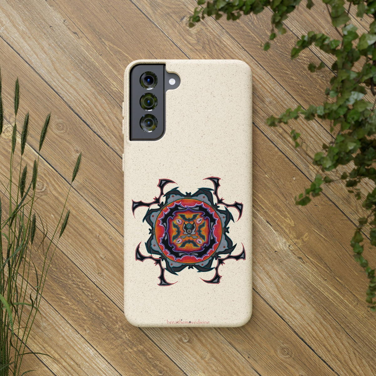 Scry by breathemovedivine Eco-Friendly Case for Android with Mandala Design