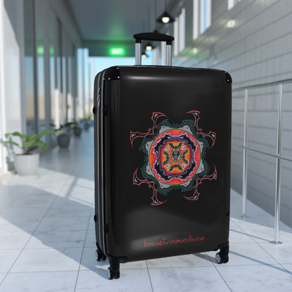 Scry by breathemovedivine Colorful Mandala Suitcase - Travel with Style and Inspiration