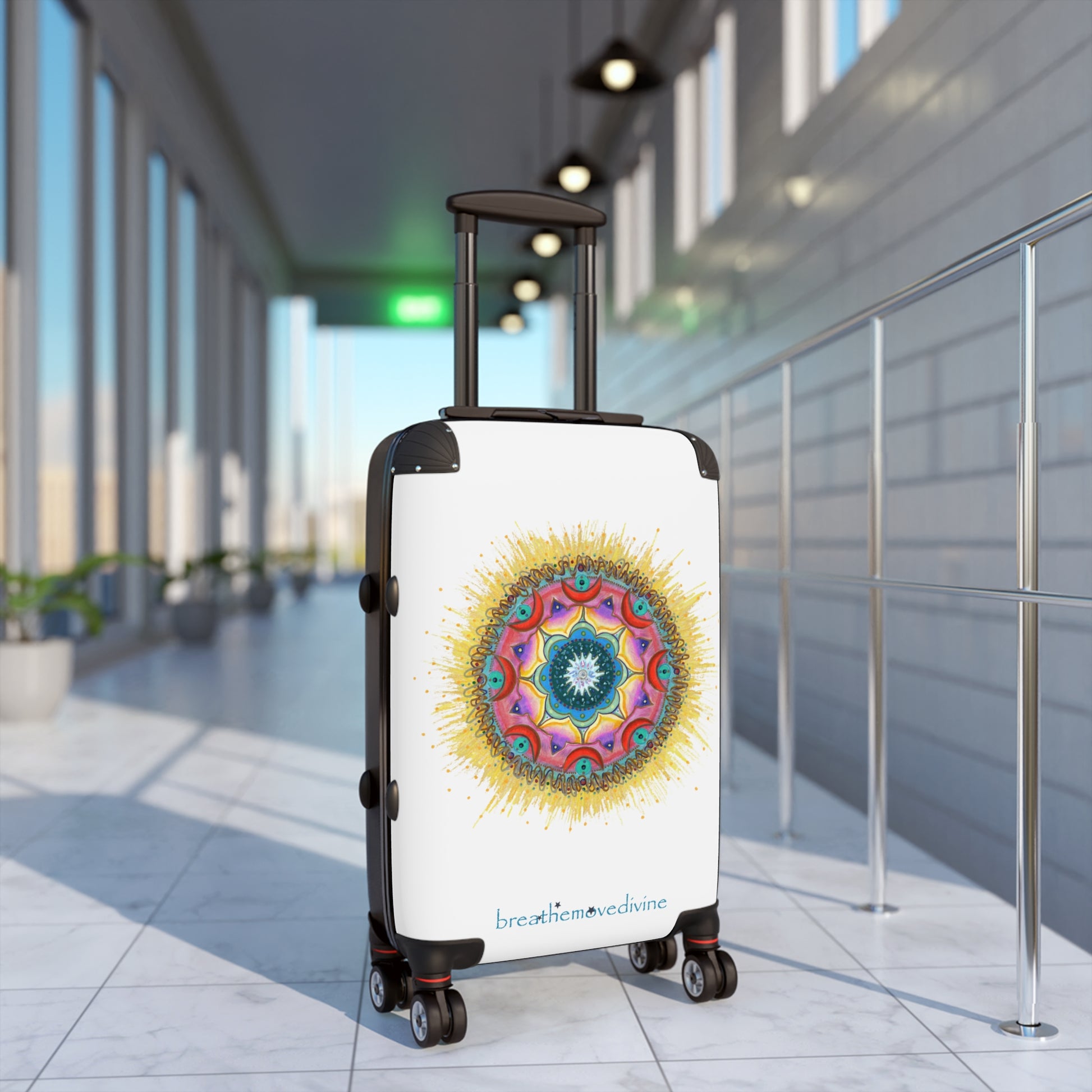 7 Chakras by breathemovedivine Rolling Suitcase - breathemovedivine