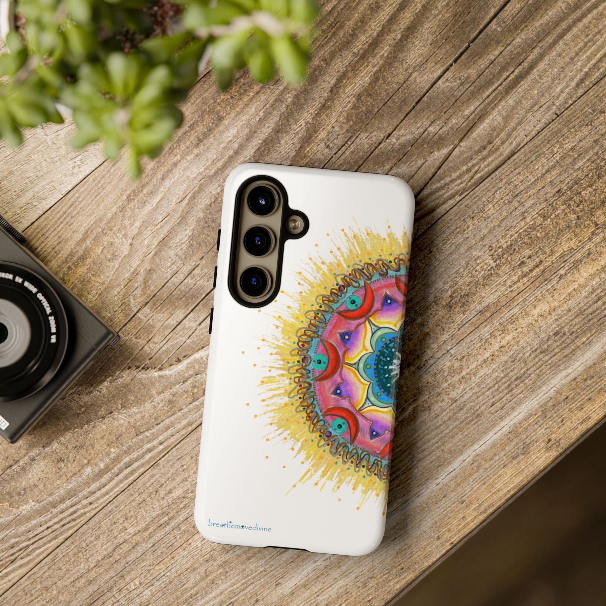7 Chakras by breathemovedivine Mandala Phone Case for Android -  28.00
