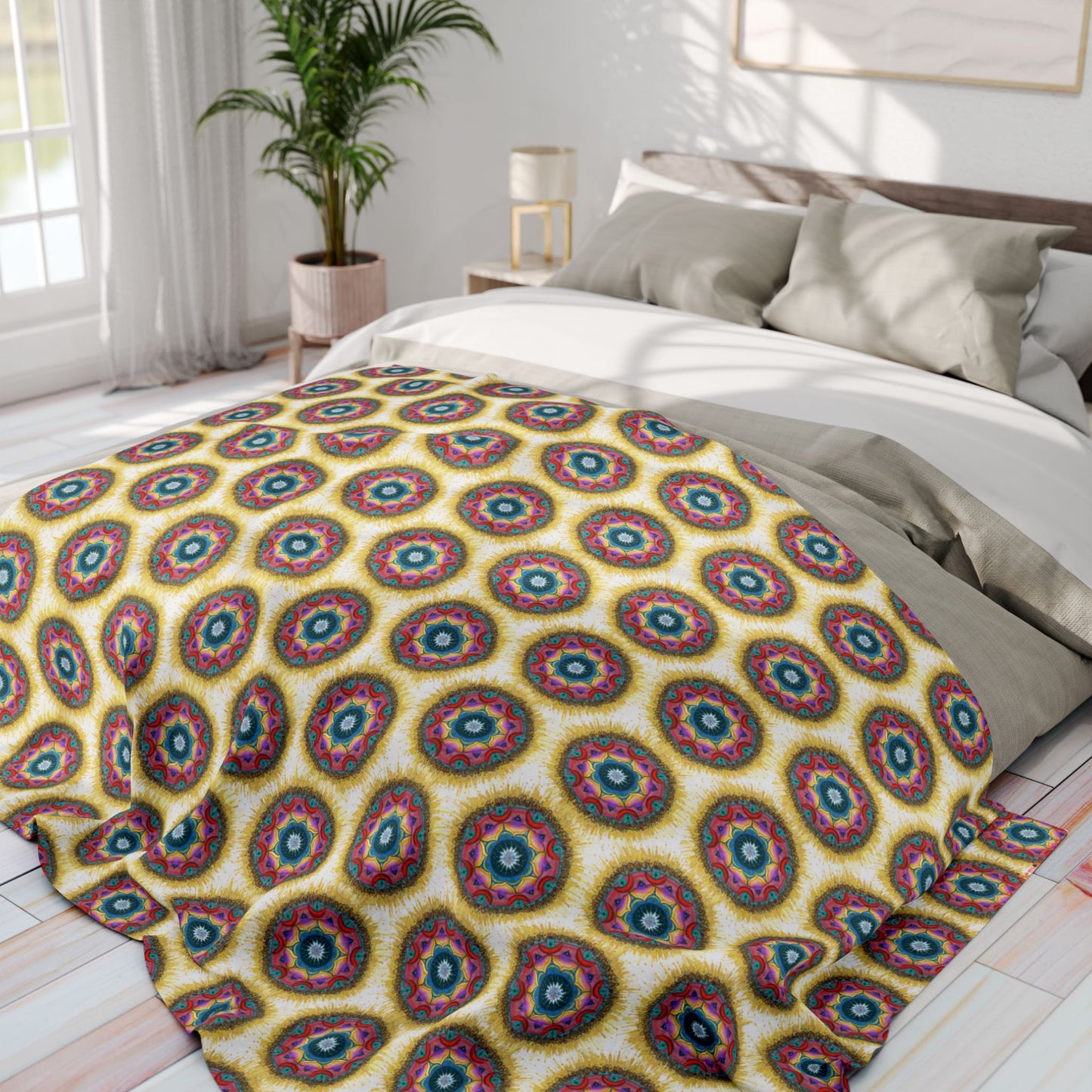 7 Chakras Pattern Cozy Arctic Fleece Blanket | Live to Snuggle