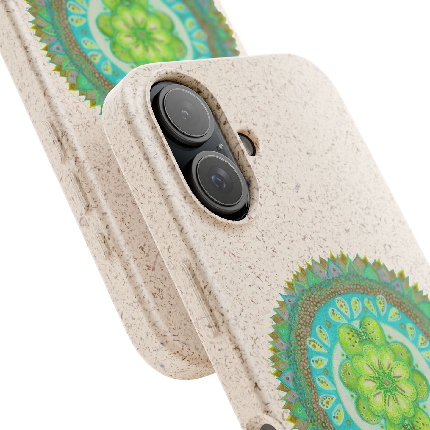 Heart Flame by breathemovedivine Eco-Friendly Case for iPhone with Mandala Design