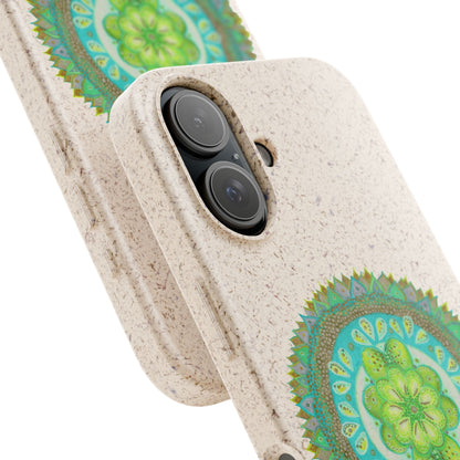Heart Flame by breathemovedivine Eco-Friendly Case for iPhone with Mandala Design