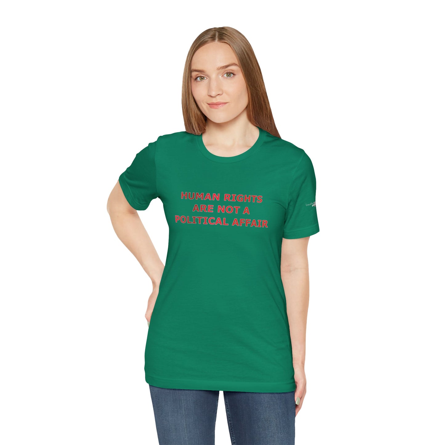 Human Rights Red Unisex T - breathemovedivine RESIST