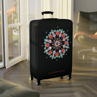 Inner Eye by breathemovedivine Colorful Mandala Suitcase Cover
