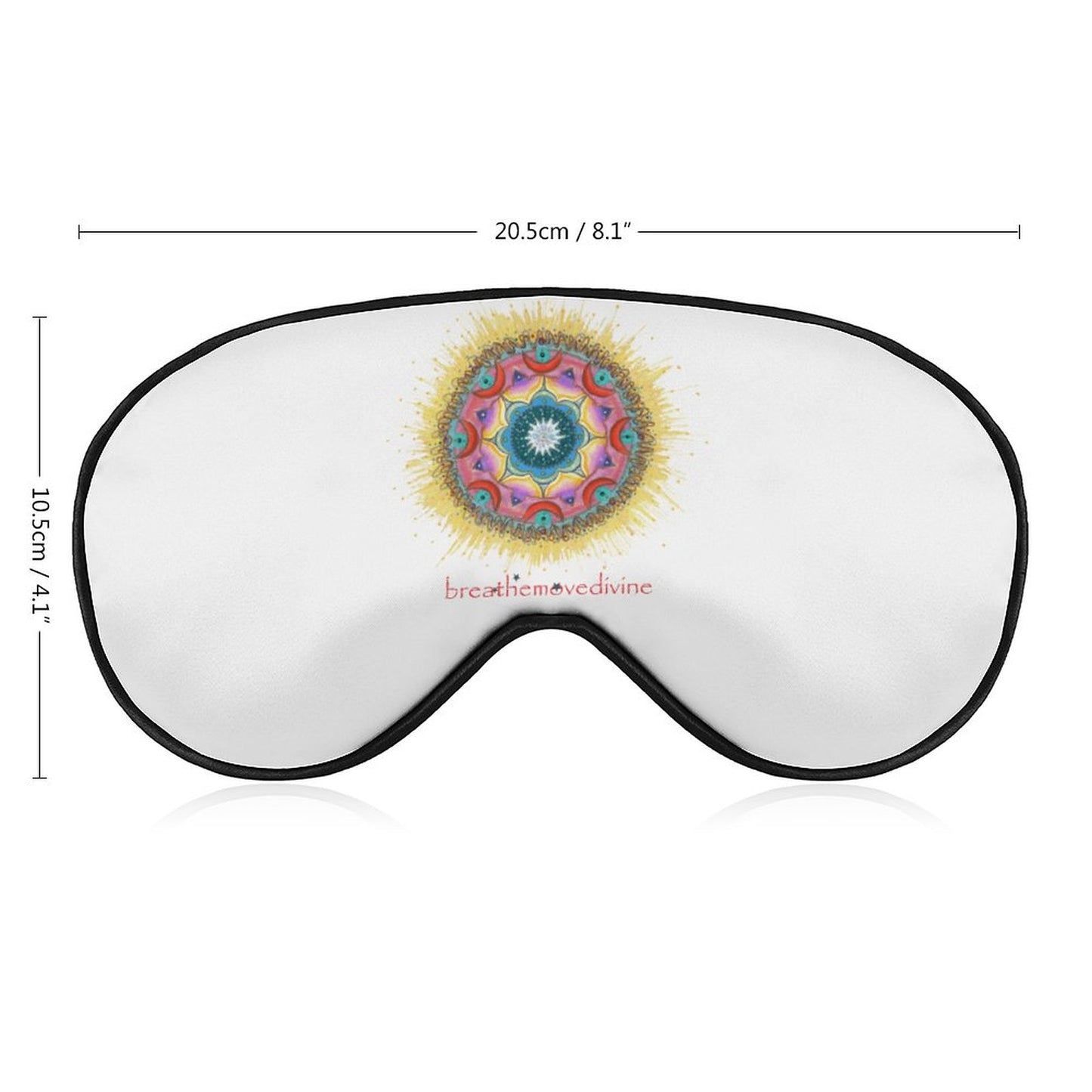 7 Chakras by breathemovedivine Meditation Mask -  19.28 - Measurements