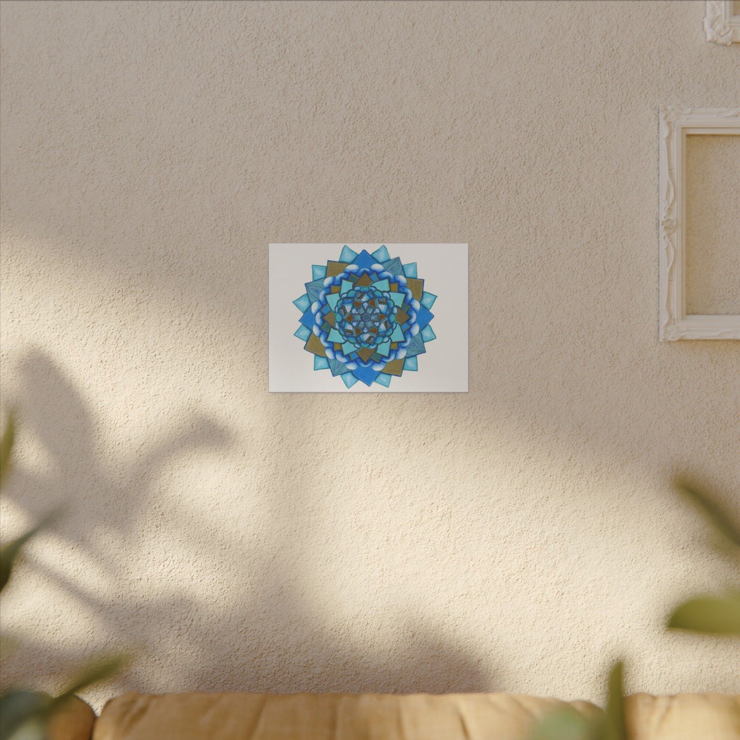 Voice by breathemovedivine Meditative Mandala Canvas Art - Stretched Wall Decor