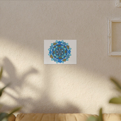 Voice by breathemovedivine Meditative Mandala Canvas Art - Stretched Wall Decor