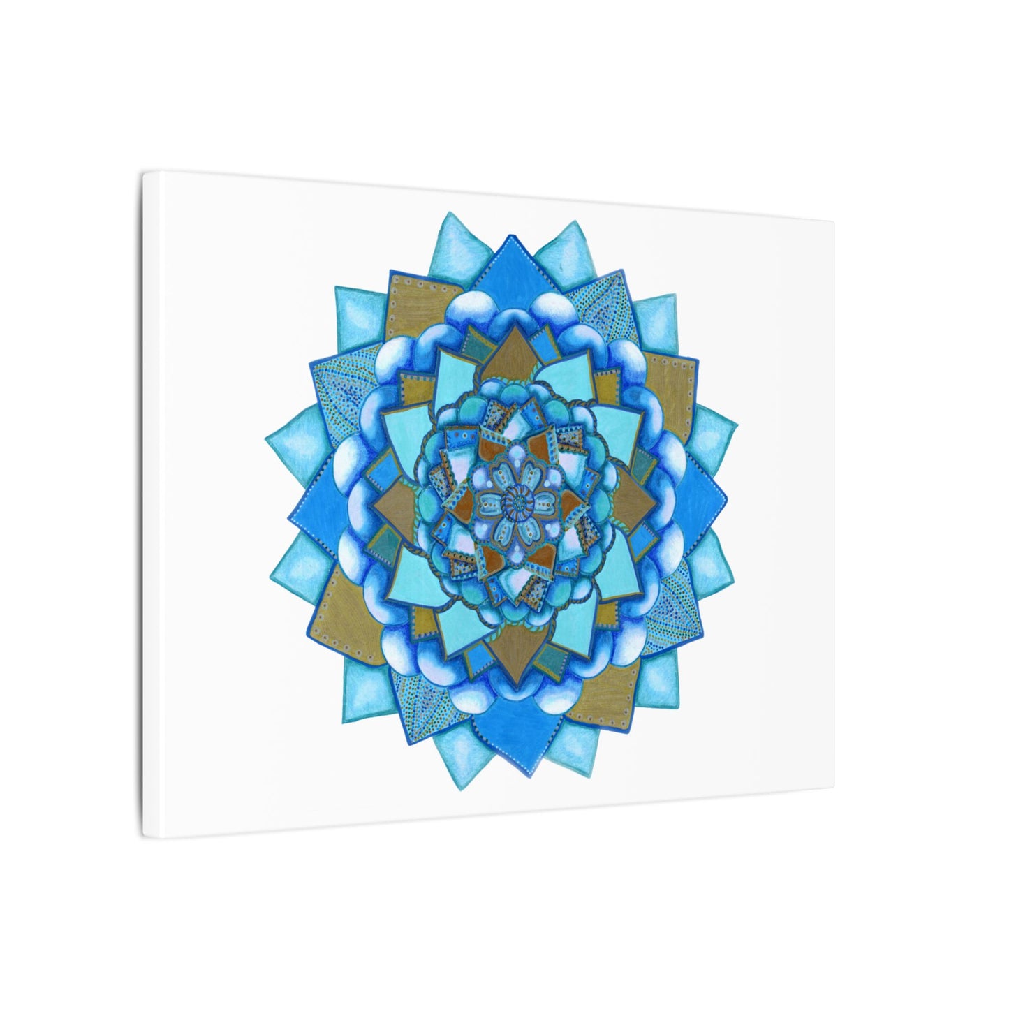 Voice by breathemovedivine Meditative Mandala Canvas Art - Stretched Wall Decor