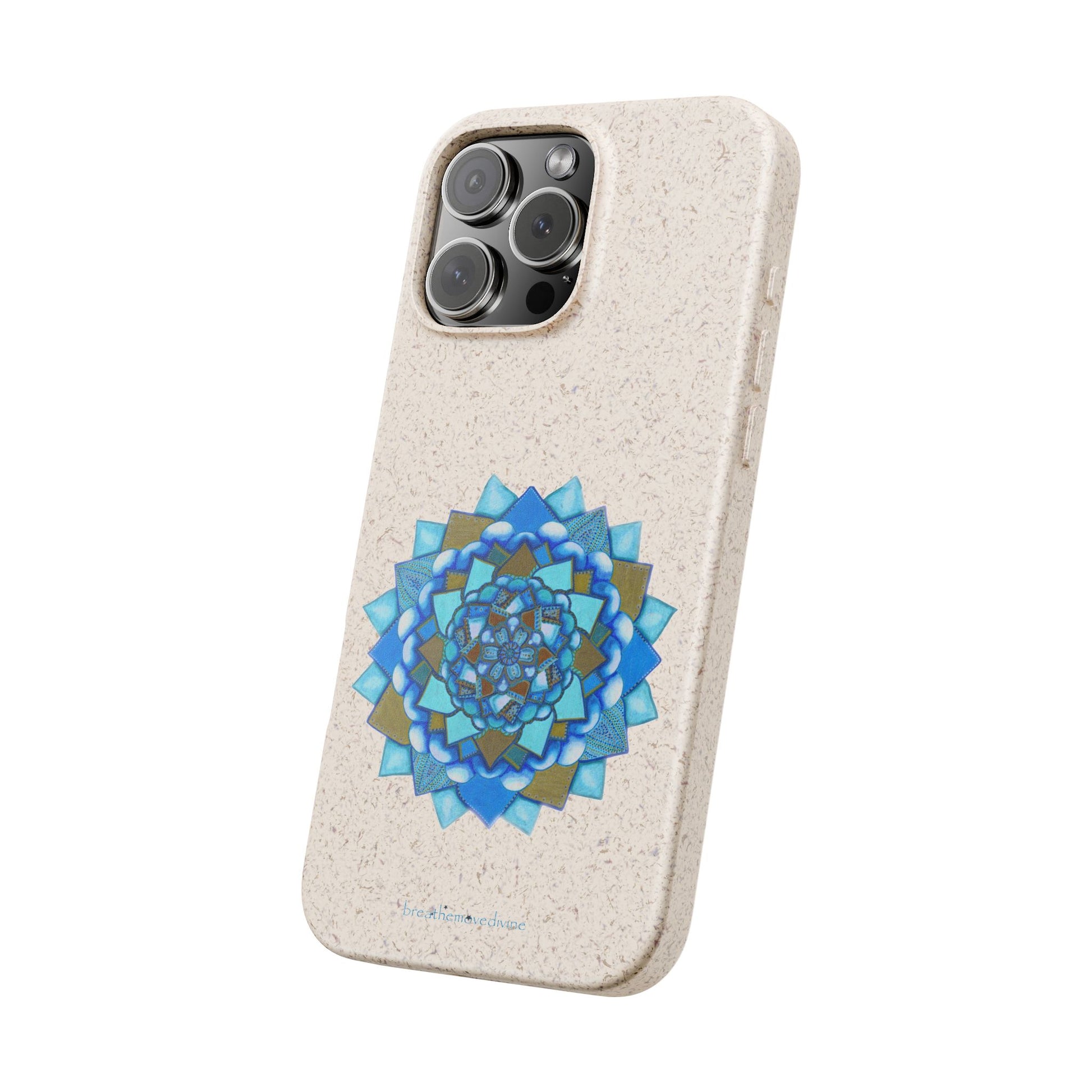 Voice by breathemovedivine Eco-Friendly Case for iPhone with Mandala Design -  21.87 angled