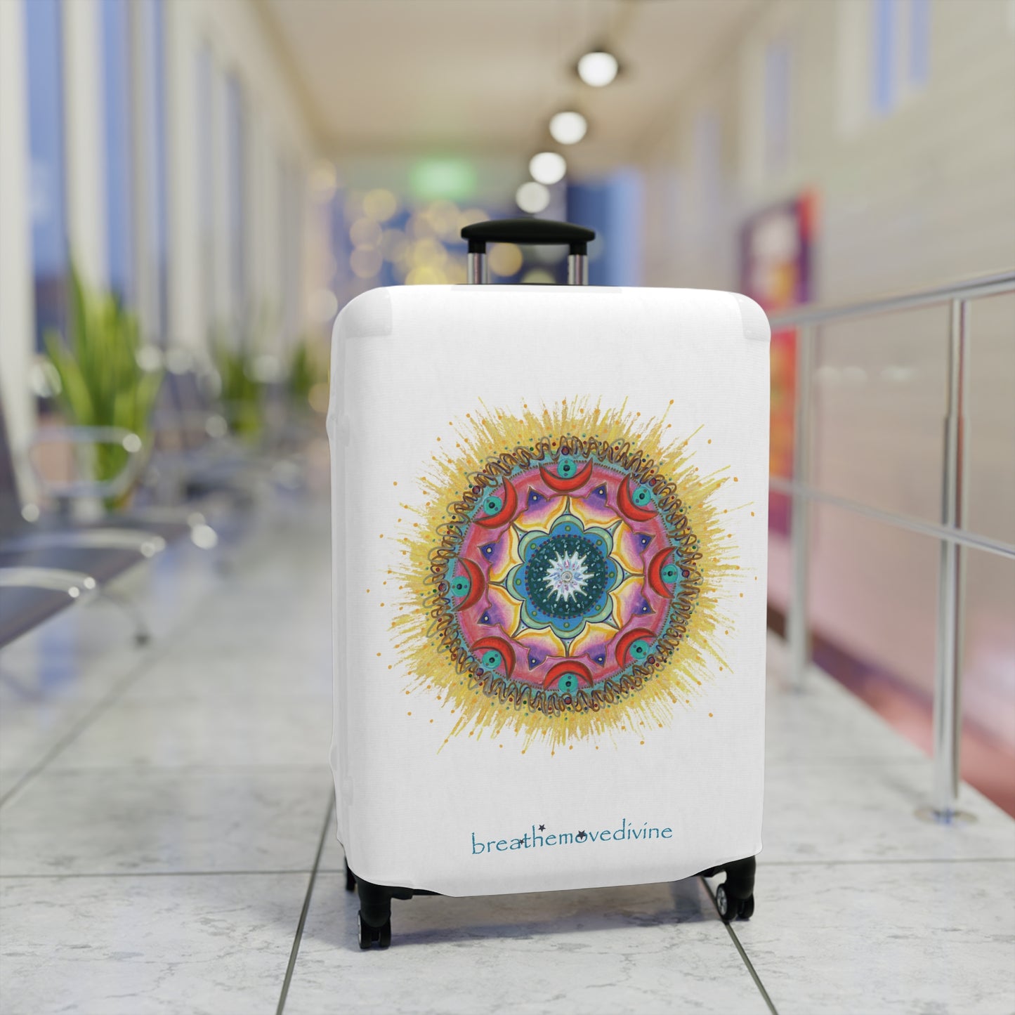 7 Chakras by breathemovedivine Suitcase Cover -  Airport