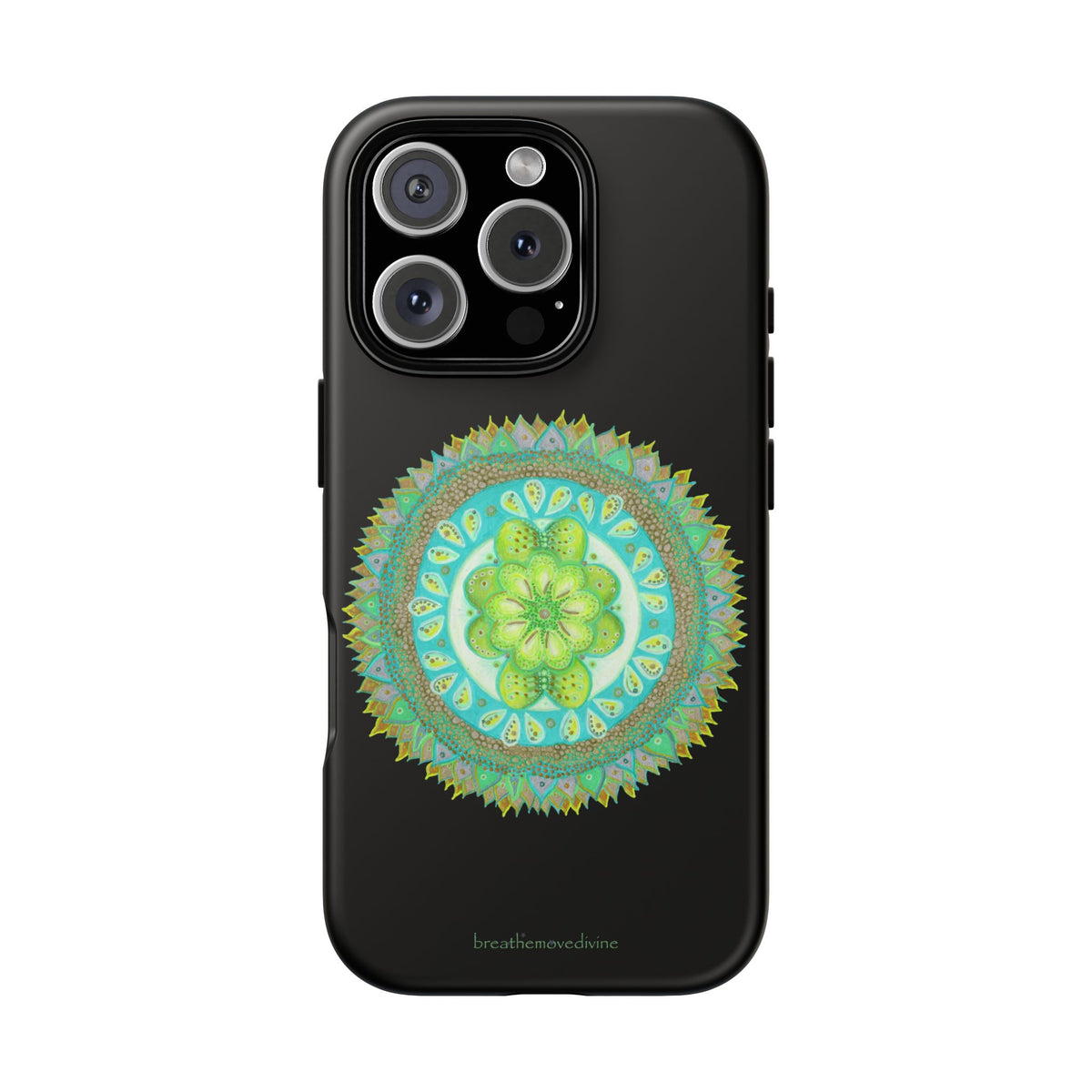 Heart Flame by breathemovedivine Mandala Design Case for iPhone