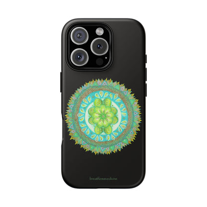 Heart Flame by breathemovedivine Mandala Design Case for iPhone