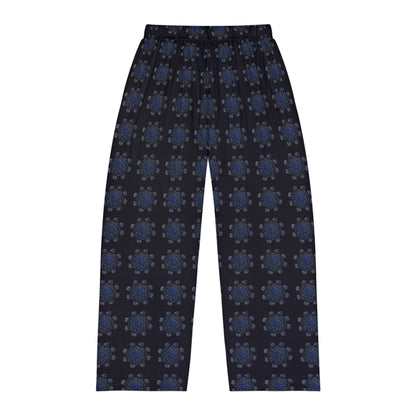 Men's Pajama Pants - Navy Geometric All-Over Print Lounge Sleepwear