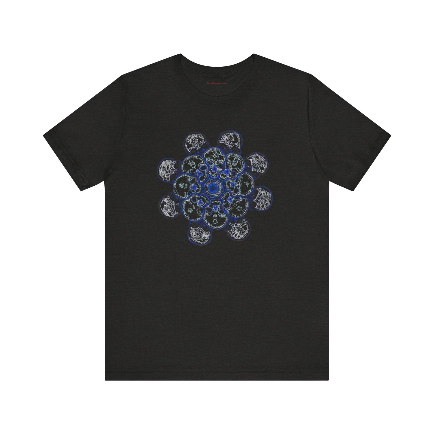 Flowers for Me by breathemovedivine Vibrant Mandala Unisex Jersey Short Sleeve Tee - Bohemian Vibes