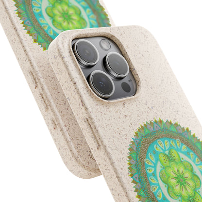 Heart Flame by breathemovedivine Eco-Friendly Case for iPhone with Mandala Design