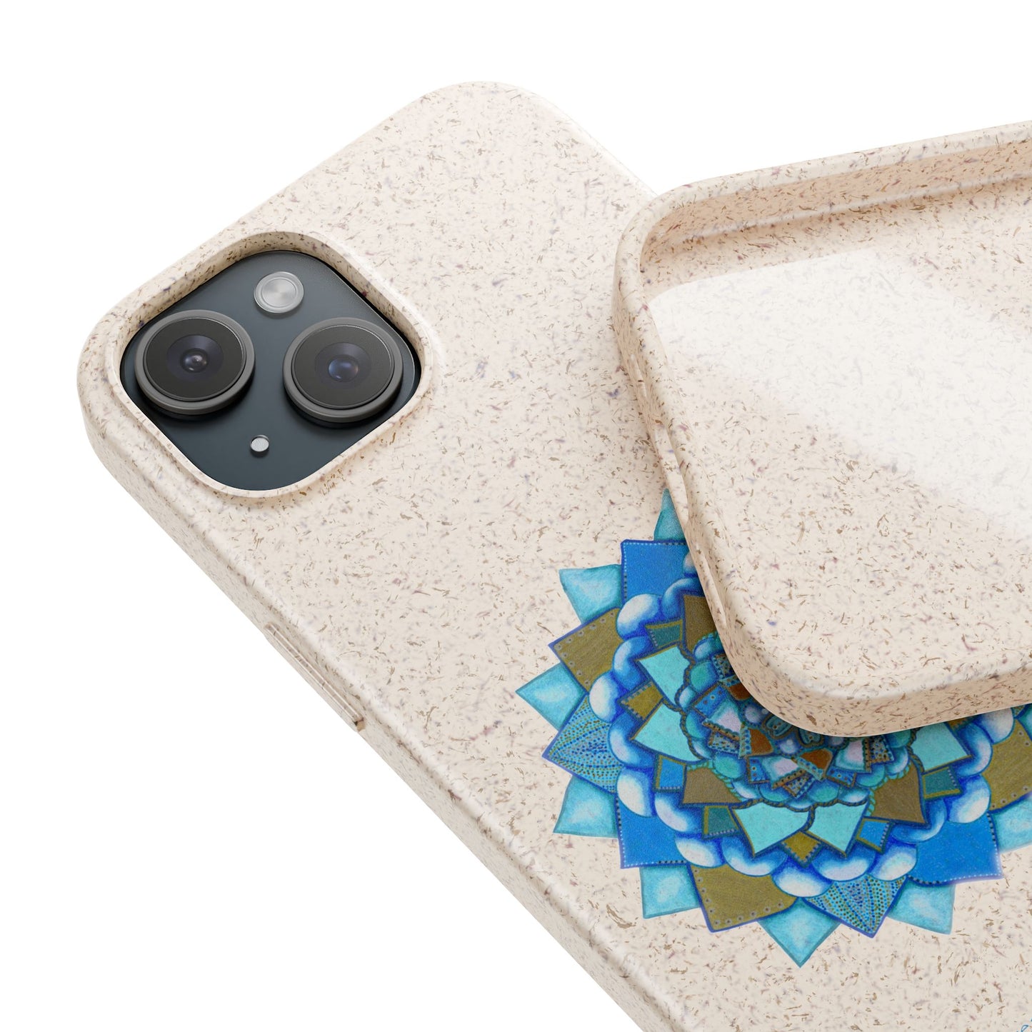 Voice by breathemovedivine Eco-Friendly Case for iPhone with Mandala Design -  21.87 front and inside