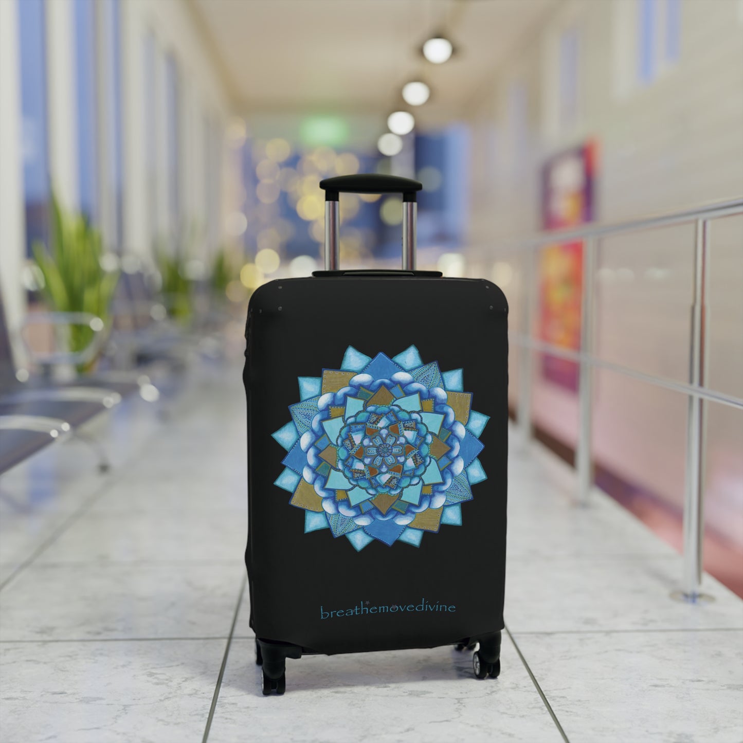 Voice by breathemovedivine Suitcase Cover - Travel with Style and Inspiration