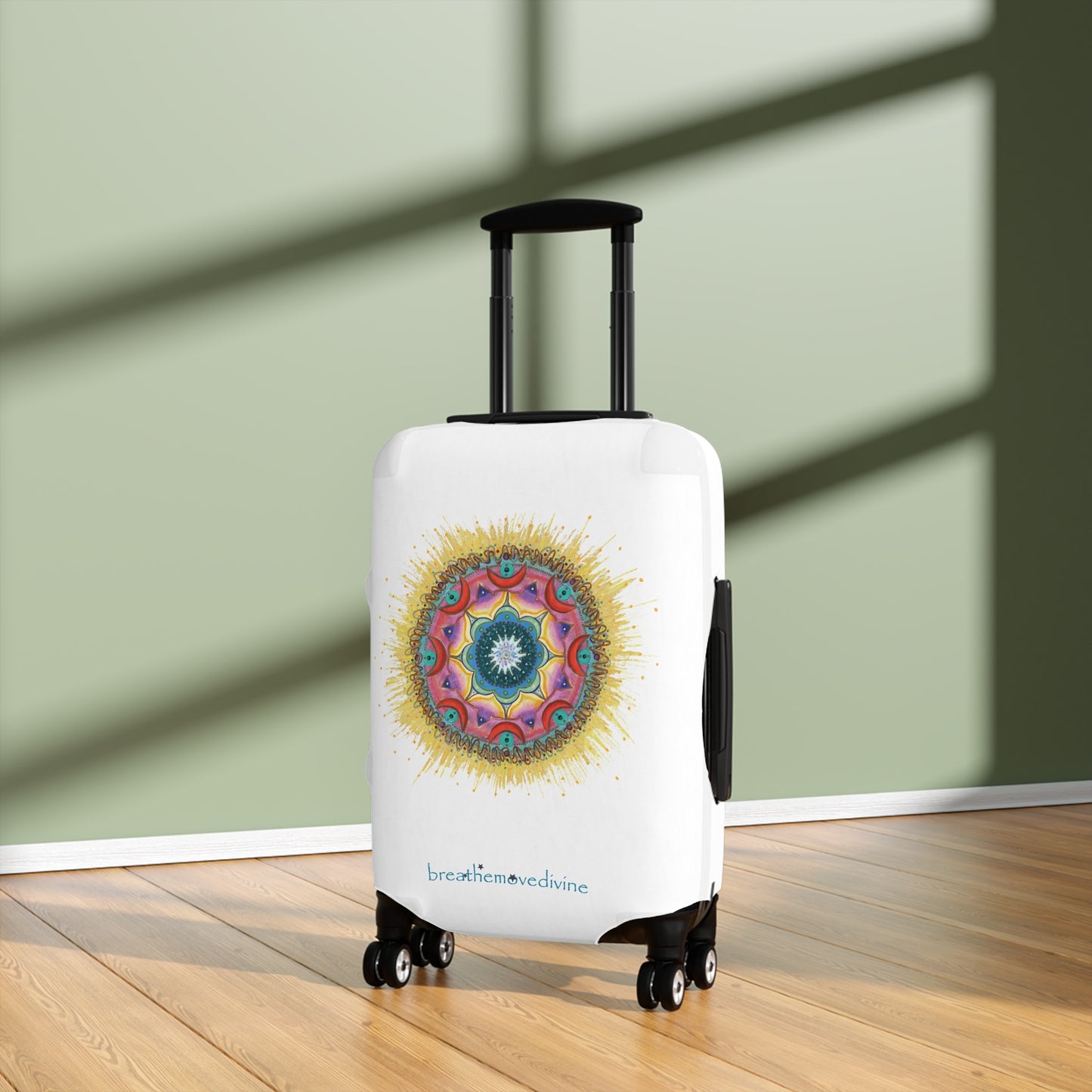 7 Chakras by breathemovedivine Suitcase Cover - Room 