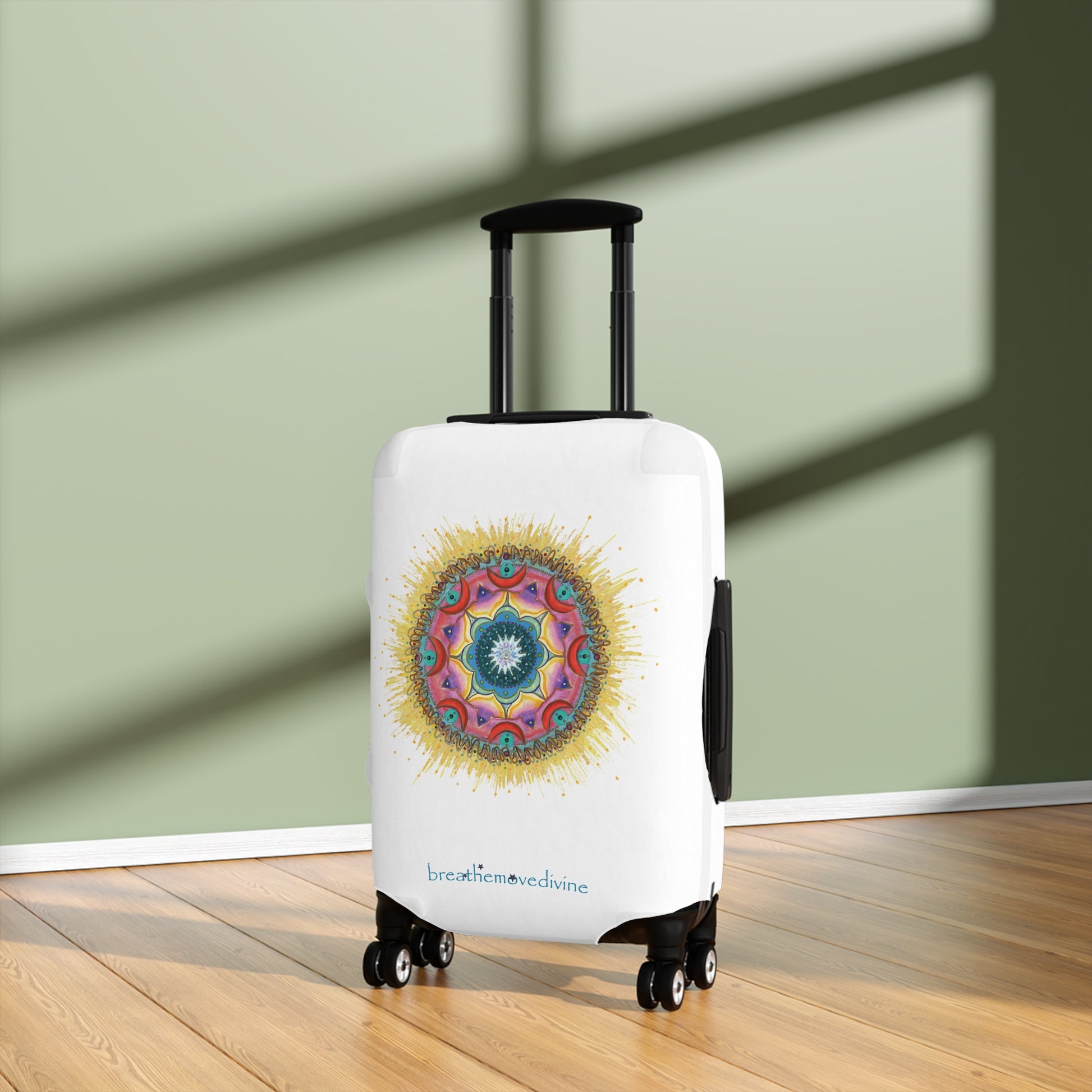 7 Chakras by breathemovedivine Suitcase Cover - Room 