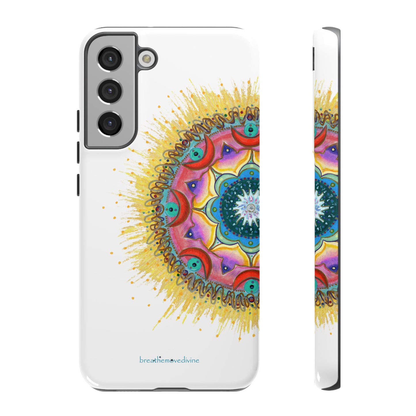 7 Chakras by breathemovedivine Mandala Design Case for Android