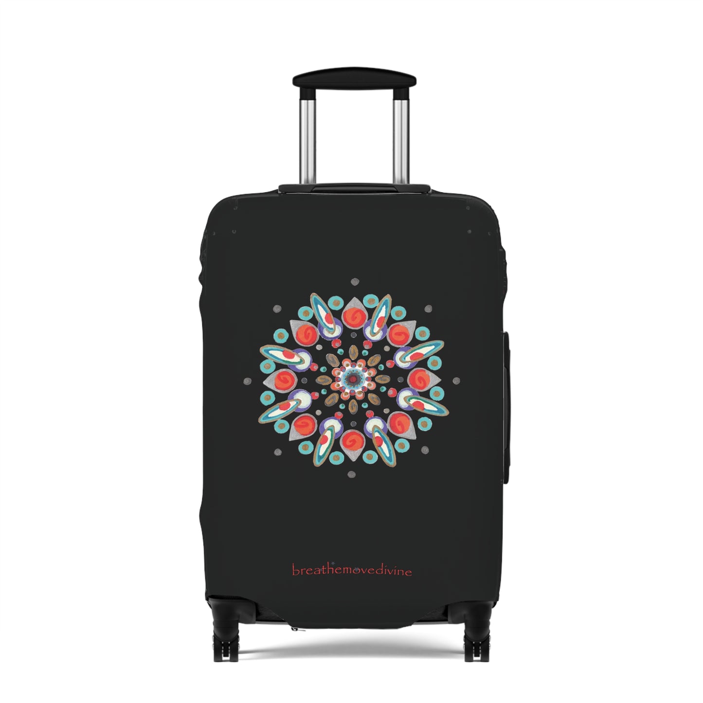 Inner Eye by breathemovedivine Colorful Mandala Suitcase Cover