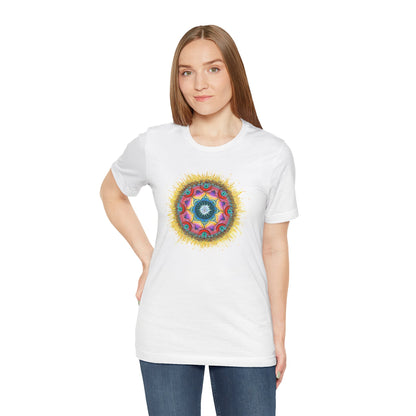 7 Chakras by breathemovedivine Unisex Jersey T