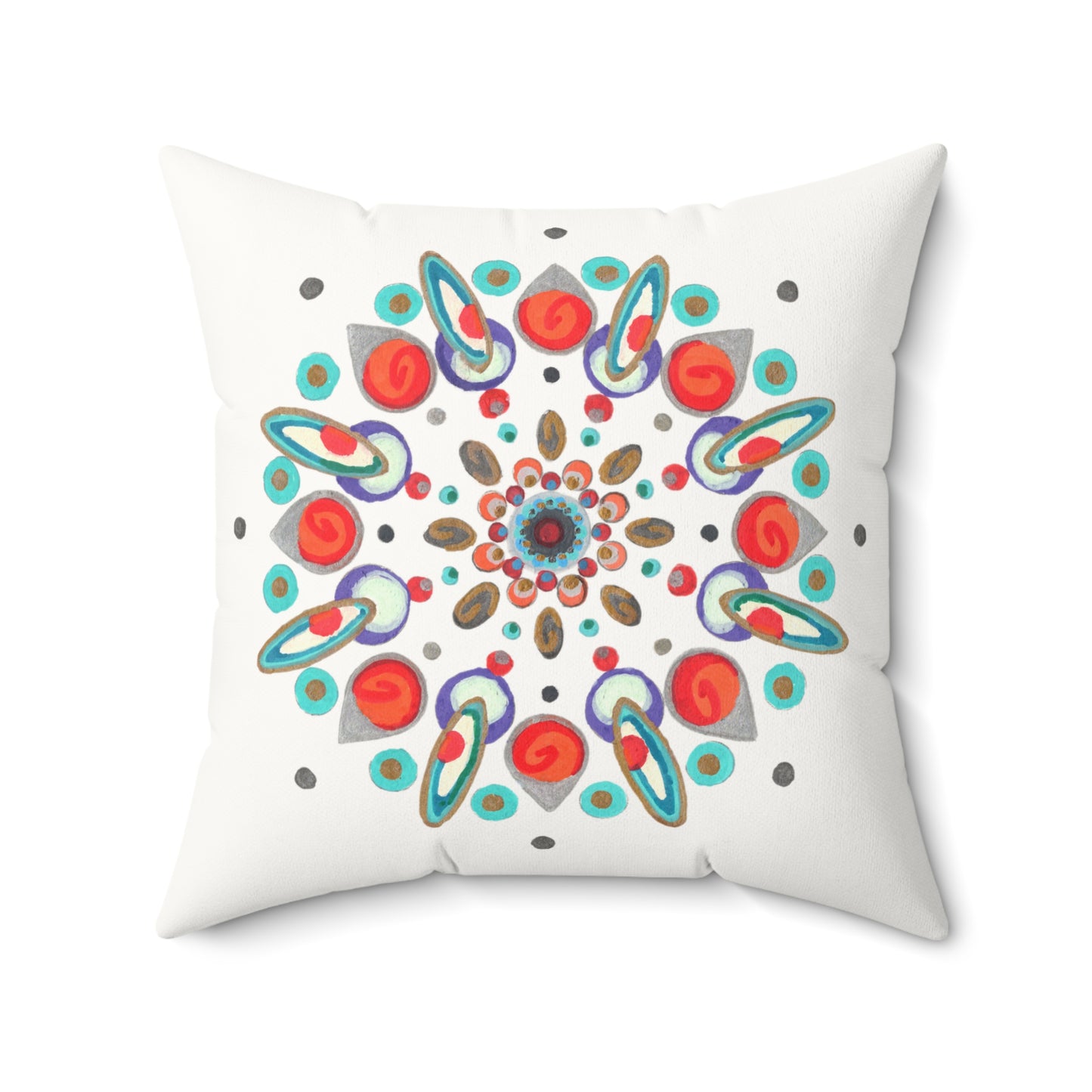 Inner Eye by breathemovedivine Faux Suede Decorative Pillow